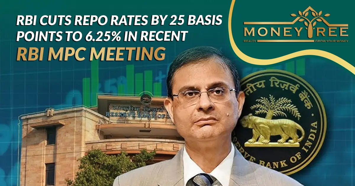 RBI Cuts Repo Rates by 25 Basis Points to 6.25% in Recent RBI MPC Meeting