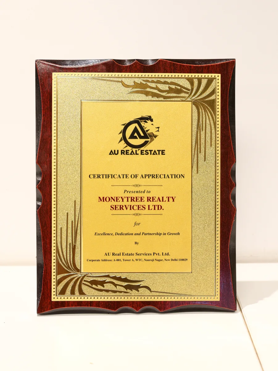 Certificate of Appreciation - AU Real Estate