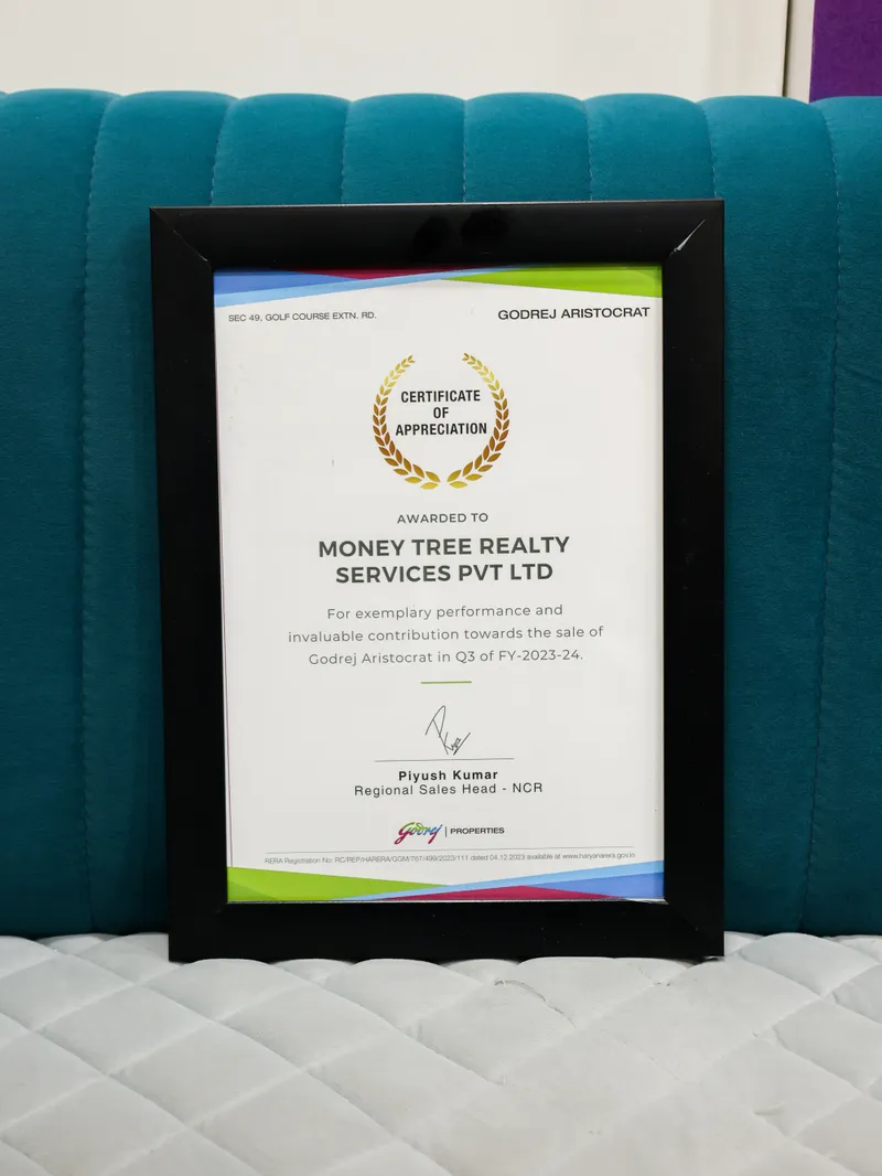 Certificate of Appreciation - Godrej Properties