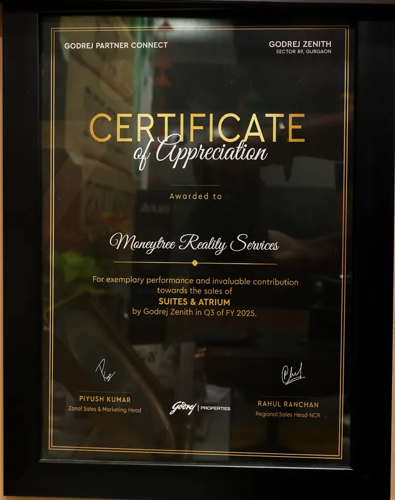 Certificate of Appreciation - Zenith - Godrej Properties