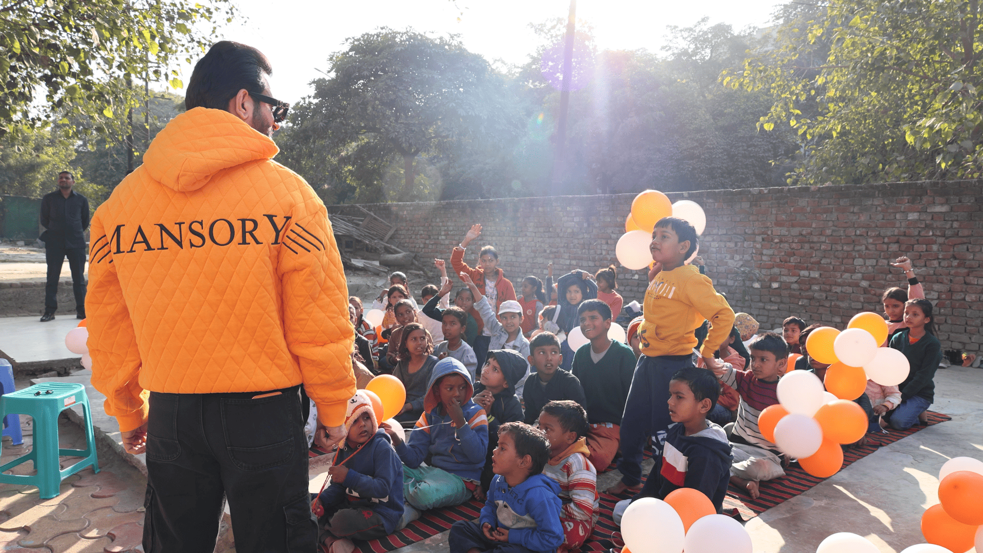 Outdoor community gathering