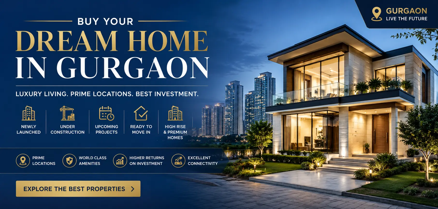 Buy Home in Gurgaon | Luxury Flats & Property Deals