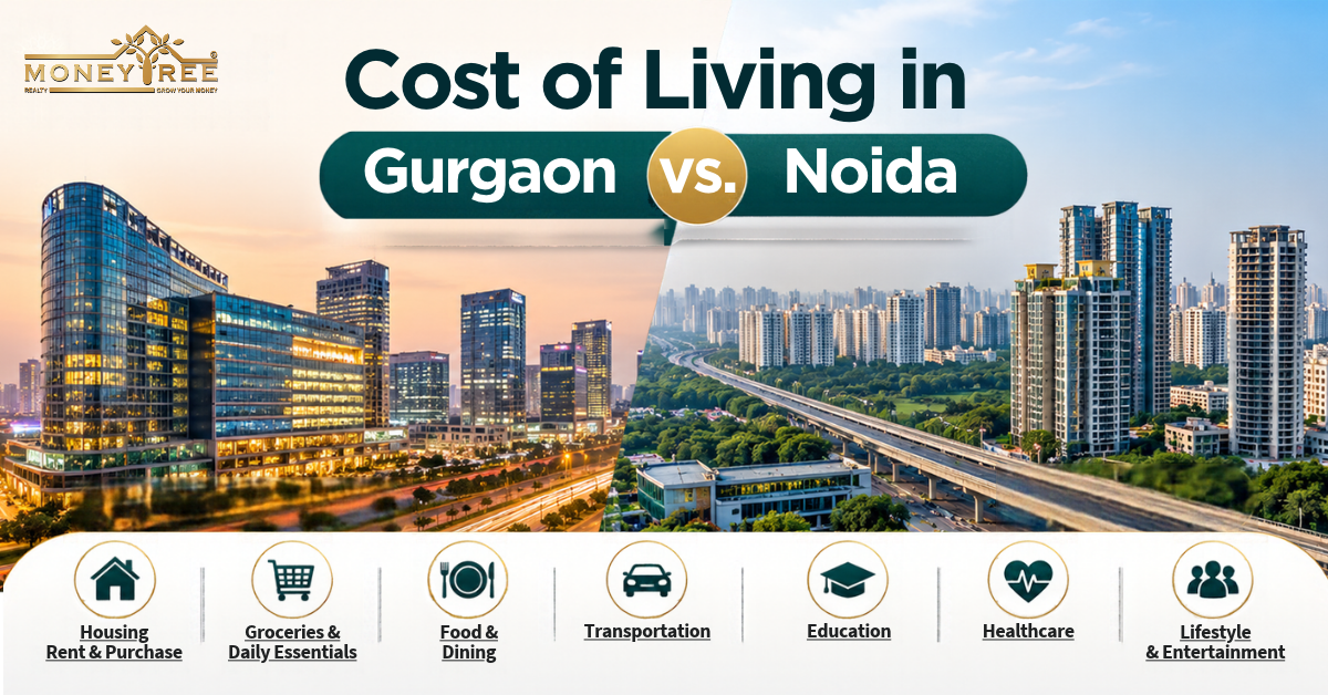 Cost of Living in Gurgaon vs. Noida in 2026