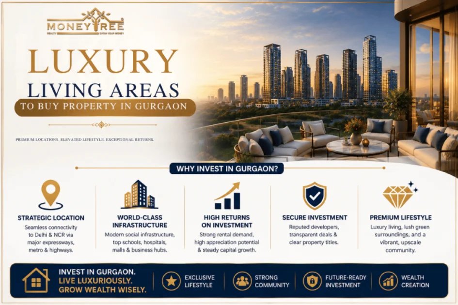 Top Luxury Living Areas to Buy Property in Gurgaon