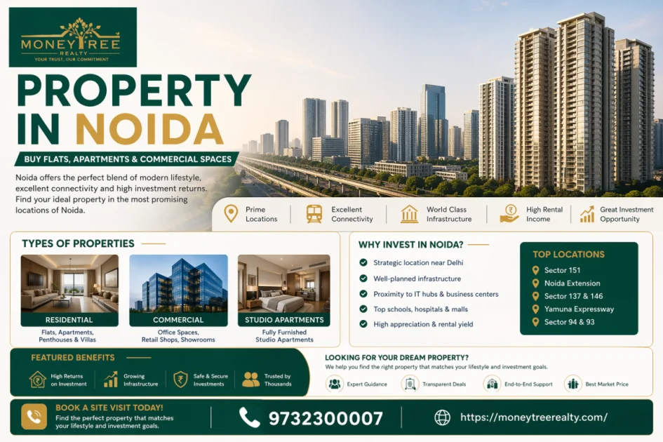 Property in Noida – Buy Flats, Apartments & Commercial Spaces