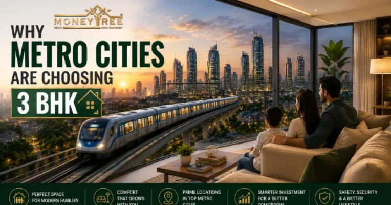 Why 3 BHK Apartments Are Seeing Record Demand in India's Top Metro Cities